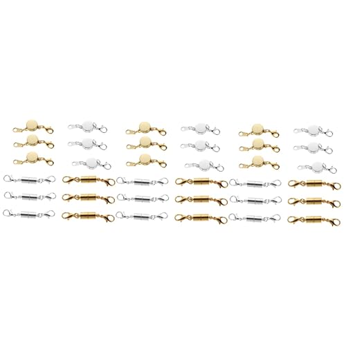 Gadpiparty 3 Sätze Magnetverschlüsse Für Armbänder Schmuckverlängerung Diy Halskettenverschlüsse Glänzende Und Robuste Schließmechanismen Für Handgefertigte Schmuckstücke 12 Stück * 3 Gadpiparty 3 Sätze Magnetverschlüsse Für Armbänder Schmuckverlängerung Diy Halskettenverschlüsse Glänzende Und Robuste Schließmechanismen Für Handgefertigte Schmuckstücke 12 Stück * 3 von Gadpiparty