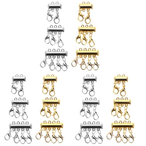 Gadpiparty 3 Sätze Magnetverschluss Für Mehrschichtige Eleganter Schmuckverschluss Für Diy Projekte Kompatibel Mit Verschiedenen Ketten Und Armbändern Einfaches Ablegen 6 Stücke * 3 von Gadpiparty