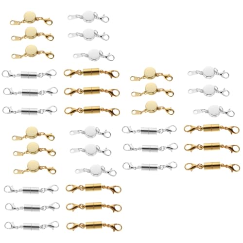 Gadpiparty 3 Sätze Magnetverschluss Haken Für Halskette Und Armband Starke Diy Schmuckverschlüsse Mit Einfacher Handhabung Für Schmuckherstellung Und Erweiterung 12 Stück * 3 Gadpiparty 3 Sätze Magnetverschluss Haken Für Halskette Und Armband Starke Diy Schmuckverschlüsse Mit Einfacher Handhabung Für Schmuckherstellung Und Erweiterung 12 Stück * 3 von Gadpiparty