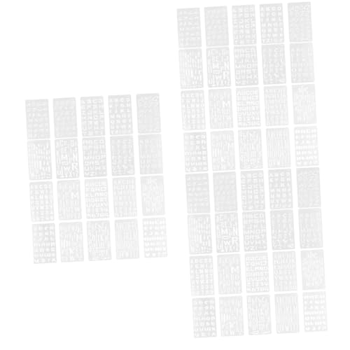 Gadpiparty 3 Sätze Malvorlage Form Mittel Buchstabenschablonen Papier Alphabet-zeichnungsvorlage Für Spritzschablonen Dekorative Malschablonen Das Haustier Weiß 20 Blätter * 3 von Gadpiparty