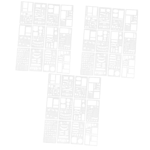 Gadpiparty 3 Sätze Malvorlage Schablone Für Handwerk Journal -schablone Sprühen Zeitschriftenvorlagen Groß Schablonen Sammelalbum Liefert Wandmalerei Vorlage Das Haustier 12 Stücke * 3 von Gadpiparty