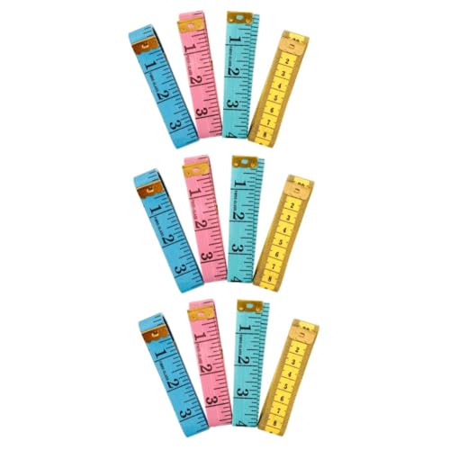 Gadpiparty 3 Sätze Messung Des Weichen Lineers Taillenband Stoffmessband Körpermaßband Nähband Maßband Maßschneidern Maßband Aus Stoff Maßband Zum Nähen Maßbänder Pvc-kunststoff 4 Stück * 3 von Gadpiparty