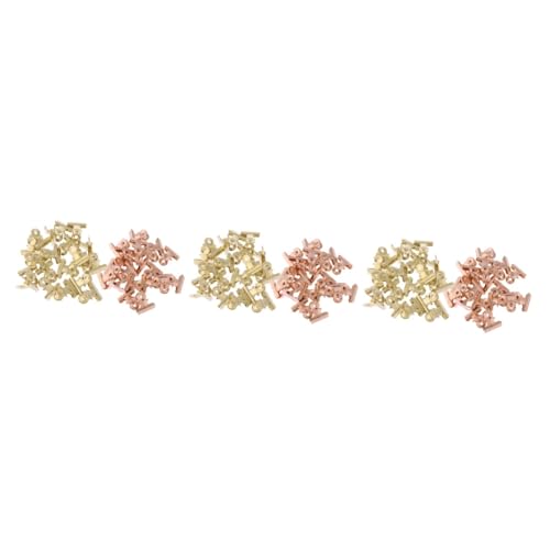 Gadpiparty 3 Sätze Metall Binder Clips Hochwertige Büroklammern Rosé Gold Und Gold Für Schule Büro Für Dokumentenorganisation Und Temporäre Bindung 40 Stück * 3 von Gadpiparty