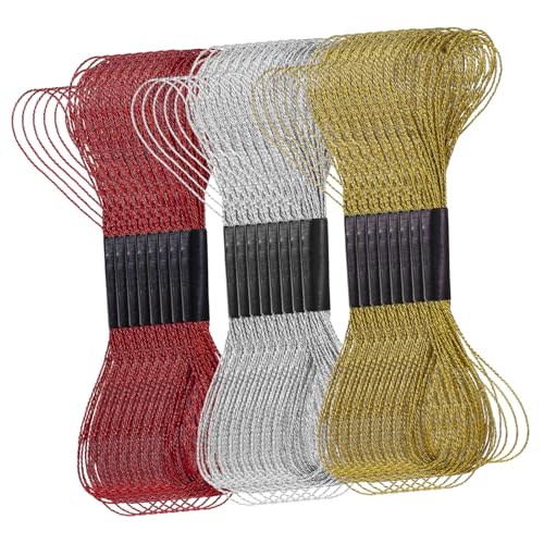 Gadpiparty 3 Sätze Metallische Stickgarn Stränge Dekoratives Nähzubehör Für Diy Projekte Glänzendes Stickgarn Für Handarbeit Und Kreuzstich Vielseitig Einsetzbar 36 Rollen * 3 Gadpiparty 3 Sätze Metallische Stickgarn Stränge Dekoratives Nähzubehör Für Diy Projekte Glänzendes Stickgarn Für Handarbeit Und Kreuzstich Vielseitig Einsetzbar 36 Rollen * 3 von Gadpiparty