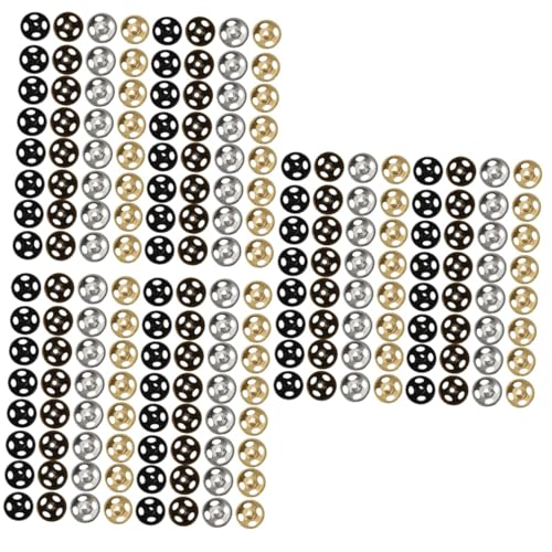 Gadpiparty 3 Sätze Mini-druckknöpfe Mini Winzige Knöpfe Puppenzubehör Knopf Handwerk Knopfnadeln Tasten Nähen Ersatzknöpfe Für Puppe Kleine Knöpfe Zum Basteln Rostfreier Stahl 120 Stück * 3 von Gadpiparty