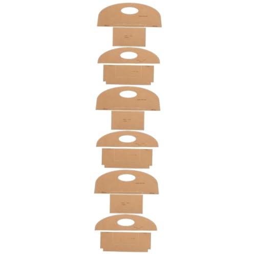 Gadpiparty 3 Sätze Mustervorlagen für Einkaufstaschen Taschenherstellung Muster Vorlage für Handtaschen-Bastelmuster DIY-Bastelmustervorlagen DIY-Handtaschenschablonen Kraftpapier Orange von Gadpiparty