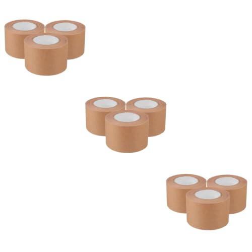Gadpiparty 3 Sätze Packpapier Für Den Versand Packband Aus Braunem Papier Wickeln Verstärkt Papier Klebeband Naht Hochleistungsband Kraftpapier Light Brown 3 Rollen * 3 von Gadpiparty