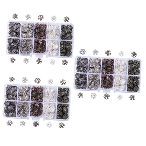 Gadpiparty 3 Sätze Perlenkappen Schmuckherstellung Zubehör Für Diy Und Armbänder Langlebige Und Dekorative Abstandshalter Für Bastelprojekte 600 Stück * 3 Gadpiparty 3 Sätze Perlenkappen Schmuckherstellung Zubehör Für Diy Und Armbänder Langlebige Und Dekorative Abstandshalter Für Bastelprojekte 600 Stück * 3 von Gadpiparty