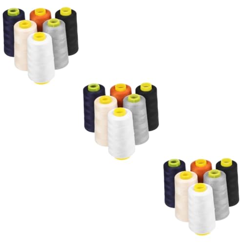 Gadpiparty 3 Sätze Polyesterfaden Ersatz Stickfaden Fäden Faden Für Nähmaschine Naehstiche Farbig Stickgarne Quiltfaden Quilten Stickgarn Unterfaden Nähen Nähgarn 6 Stück * 3 von Gadpiparty