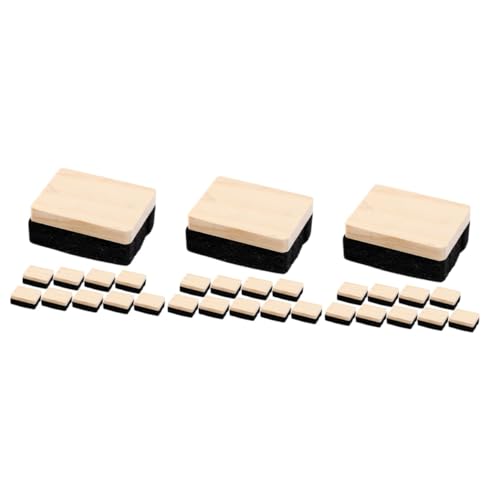 Gadpiparty 3 Sätze Radiergummi Kreidestaubtuch Multipack Planke Mini-radierer Weißes Brett Whiteboard-radierer Für Tafelwischer Für Tafel Mini Whiteboard Eraser Gefühlt 10 Stück * 3 von Gadpiparty
