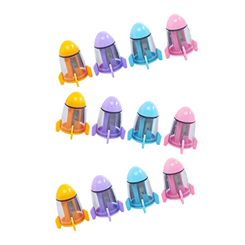 Gadpiparty 3 Sätze Raketenspitzer Für Die Schule Bleistiftspitzer Student Rosa Vorschulkind Kleinkind Accessoire Haushalt Handschärfer Haushalt Metall 12 Stücke * 3 von Gadpiparty