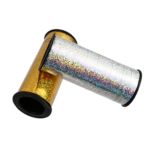 Gadpiparty 3 Sätze Schleife Goldenes Ballonband Dekoratives Band Blau Dekorationen Chiffon Seidenband Ribbon Ripsband Dekorationsband Ballonband Selber Machen Partyband Plastik 2 Rollen * 3 von Gadpiparty