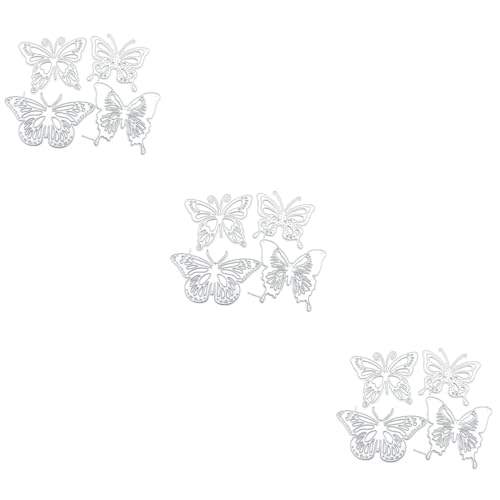 Gadpiparty 3 Sätze Schmetterlingen Diy Papier Kunst Prägeform Stanzformen für Scrapbooking Kartenherstellung und Fotoalben Stabilem Karbonstahl von Gadpiparty