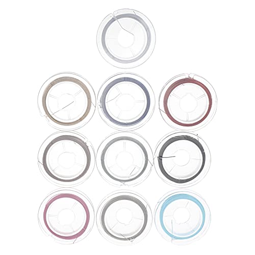 Gadpiparty 3 Sätze Schmuckdraht Für Diy Armbänder Strängiger Stahlbeading Draht Gemischte Farben Für Schmuckherstellung Und Bastelprojekte 10 Rollen * 3 von Gadpiparty