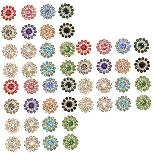 Gadpiparty 3 Sätze Schnalle Mit Sonnenblumen-diamant Dekoration Schmuck Rosa Blumen-druckknöpfe Basteln Glänzende Strassverzierungen Zubehör Selber Machen Diy Liefert Legierung 100 Stück * 3 von Gadpiparty