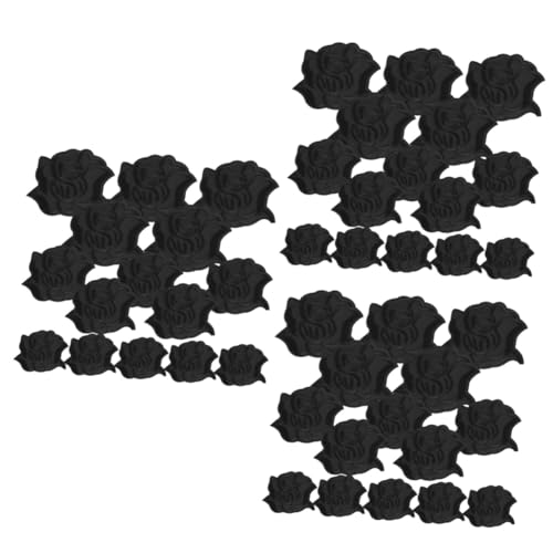 Gadpiparty 3 Sätze Schwarze Stickapplikationen Teiliges Für Kleidung Taschen Und Hüte Bügelpatches Zur Dekoration Und Reparatur Langlebig Und Hautfreundlich Für Diy Projekte 15 Stücke * 3 von Gadpiparty