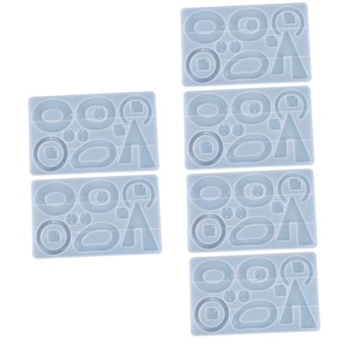 Gadpiparty 3 Sätze Silikonformen Für Diy Ohrringe Gießformen Für Epoxidharz Schmuck Wiederverwendbar Und Langlebig Für Bastelprojekte Und Persönliche Dekoration 2 Stück * 3 von Gadpiparty
