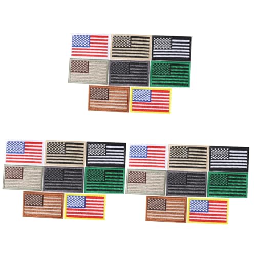 Gadpiparty 3 Sätze Stickaufkleber Amerikanische Flagge Patch Kleidung Reparatur Patch Amerikanische Flagge Aufnäher Uns Für Stich Amerika-flaggenapplikation Kleidungsflicken Stoff 8 Stück * 3 von Gadpiparty