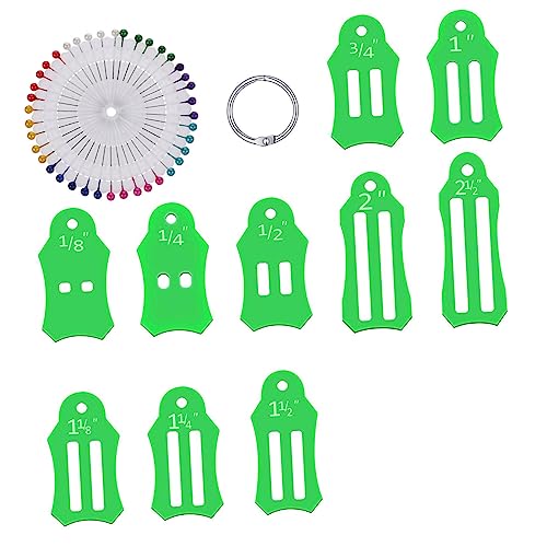 Gadpiparty 3 Sätze Stoff Schrägband Werkzeug Präzises Näh und Quilting Tool für Diy Projekte zum Falten von Stoffen für Taschen Servietten Schals und Mehr von Gadpiparty