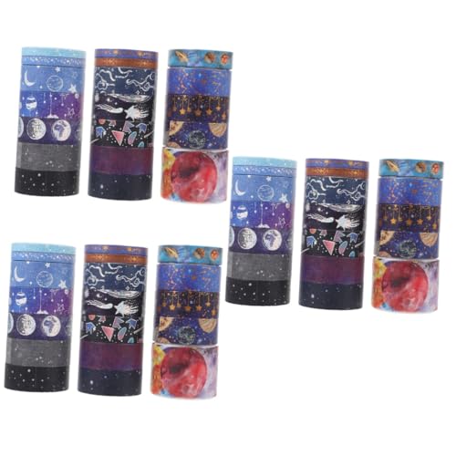 Gadpiparty 3 Sätze Tape Set Scrapbooking Kunstband Klebrig Handwerk Verpackung Papier Klebeband Washi Tape Kawaii Patch Aus Japanischem Papier 19 Rollen * 3 von Gadpiparty