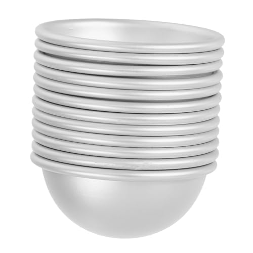 Gadpiparty 3 Sätze Teiliges Aluminiumlegierung Halbkugel Formen Langlebige Diy Badebomben Und Badesalz Formen Kompakt Leicht Rostfrei Für Heim Und Profi Anwendung 12 Stücke * 3 von Gadpiparty