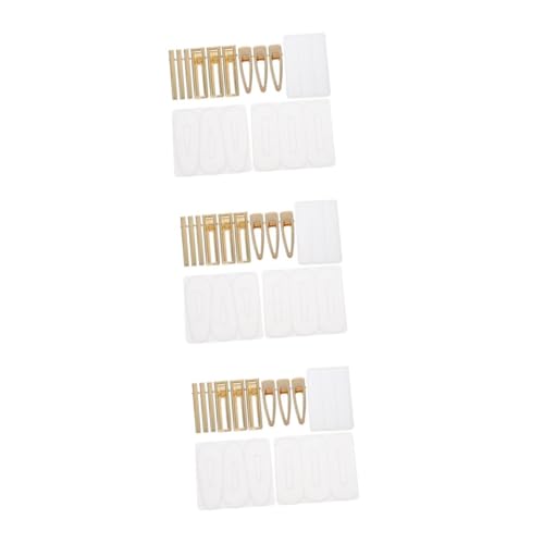 Gadpiparty 3 Sätze Teiliges Diy Silikonformen Set Für Haarclips Epoxidharz Gießform Für Schmuckherstellung Formen Und Metallzubehörteilen 12 Stück * 3 von Gadpiparty