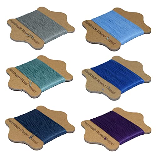 Gadpiparty 3 Sätze Teiliges Gewachstes Leder Nähgarn Für Handarbeiten Mischfarben Strapazierfähige Wachsfäden Für Diy Projekte Lederhandwerk Und Buchbinderei 6 Stück * 3 von Gadpiparty