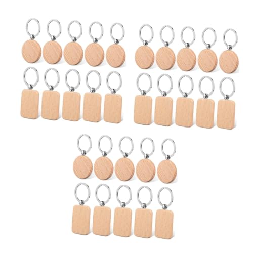 Gadpiparty 3 Sätze Teiliges Holz Schlüsselanhänger Rohlinge Runde Und Rechteckige Anhänger Für Diy Personalisierung Basteln Etiketten Langlebig Und Leicht 10 Stück * 3 Gadpiparty 3 Sätze Teiliges Holz Schlüsselanhänger Rohlinge Runde Und Rechteckige Anhänger Für Diy Personalisierung Basteln Etiketten Langlebig Und Leicht 10 Stück * 3 von Gadpiparty