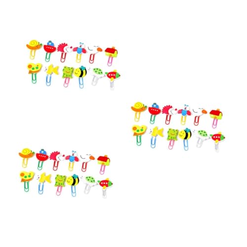 Gadpiparty 3 Sätze Teiliges Kreatives Tier Lesezeichen Set Niedliche Cartoon Tier Papierclips Bunte Büroklammern Für Schüler Für Schule Und Büro 48 Stück * 3 von Gadpiparty