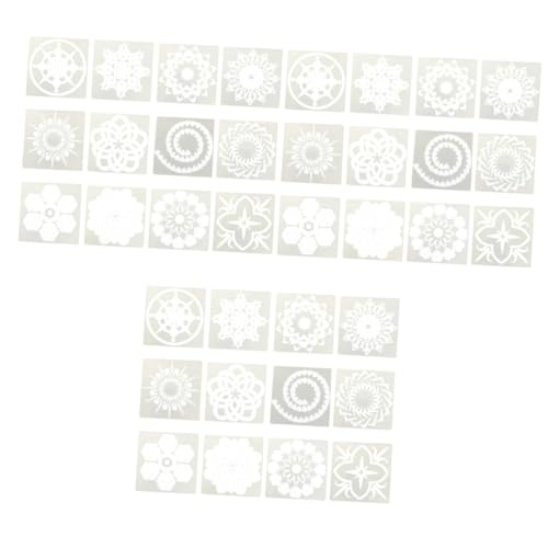 Gadpiparty 3 Sätze Teiliges Mandala Schablonen Set Für Diy Malerei Wiederverwendbare Zeichenschablonen Mit Kreativen Mustern Zur Dekoration Und Kunsthandwerk Für Wandgestaltung 12 Stück * 3 von Gadpiparty