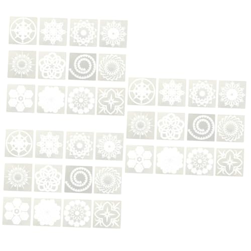 Gadpiparty 3 Sätze Teiliges Mandala Schablonen Set Für Malerei Wiederverwendbare Ausgehöhlte Schablonen Für Kunsthandwerk Und Diy Dekorationen Für Wandgestaltungen Und 12 Stück * 3 von Gadpiparty