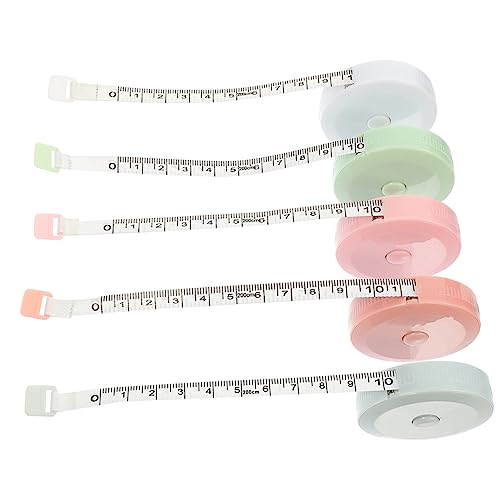 Gadpiparty 3 Sätze Teiliges Maßband Flexibles Einziehbares Maßband Für Stoffe Für Nähen Und Körpermessungen Hellrosa 5 Stück * 3 von Gadpiparty