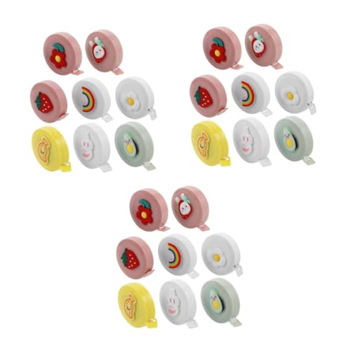 Gadpiparty 3 Sätze Teiliges Maßband Für Körpermessungen Einziehbares Schneidermaßband Mit Flexibler Handhabung Für Nähen Und 8 Stück * 3 von Gadpiparty
