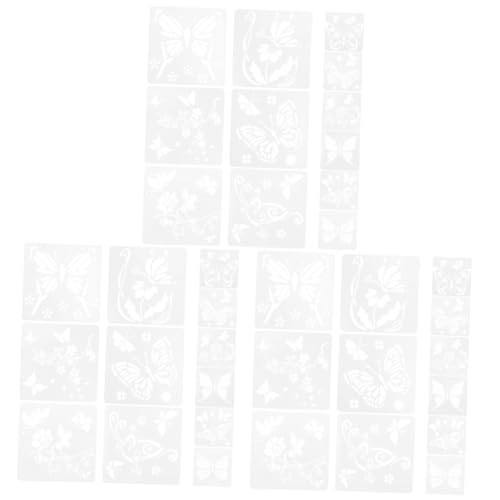 Gadpiparty 3 Sätze Teiliges Schmetterling Schablonen Wiederverwendbare Malvorlagen Für Wandgestaltung Und Diy Projekte Für Handwerk Und Dekoration 12 Stück * 3 von Gadpiparty