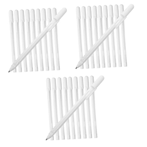 Gadpiparty 3 Sätze Textmarker Grafische Markierungen Planke Weißer Permanentmarker Weißes Gel Dauerhaft Tinte Weißer Markierungsstift Weiße Signiermarker Plastik 10 Stück * 3 von Gadpiparty