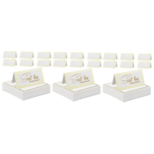 Gadpiparty 3 Sätze Tischkarten Mit Bronzierendem Design Elegante Platzkarten Für Hochzeiten Und Abendessen Für Tischdekoration Und Sitzordnung 60 Stück * 3 Gadpiparty 3 Sätze Tischkarten Mit Bronzierendem Design Elegante Platzkarten Für Hochzeiten Und Abendessen Für Tischdekoration Und Sitzordnung 60 Stück * 3 von Gadpiparty