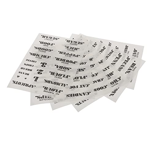 Gadpiparty 3 Sätze Transparent Wasserfeste Küchenaufkleber Set Lebensmittel Klassifizierung Etiketten Für Flaschen Und Gläser Selbstklebend Praktisch Für Identifikation Küche 6 Stück * 3 von Gadpiparty