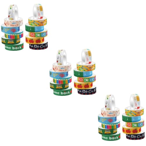 Gadpiparty 3 Sätze Transparentes Rollband Dünn Sammelalbum Farbig Karikatur -band Aufkleber Zum Basteln Planer Tape Washi Tape Dekorative Bänder Für Sammelalben Tagebuchband 12 Rollen * 3 Gadpiparty 3 Sätze Transparentes Rollband Dünn Sammelalbum Farbig Karikatur -band Aufkleber Zum Basteln Planer Tape Washi Tape Dekorative Bänder Für Sammelalben Tagebuchband 12 Rollen * 3 von Gadpiparty