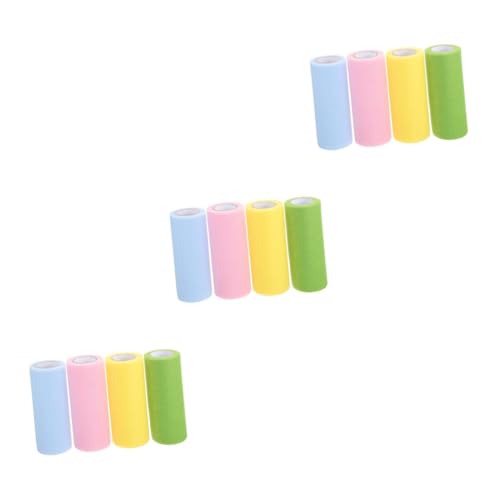 Gadpiparty 3 Sätze Tüllrollen Farben Dekoratives Tüllband Für Diy Und Partydekoration Geschenkbänder Und Bastelprojekte 4 Rollen * 3 von Gadpiparty