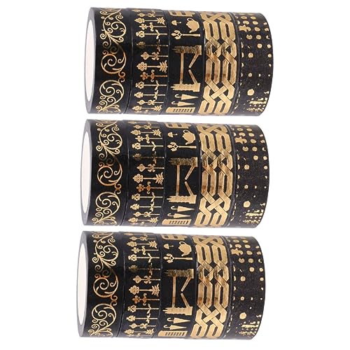 Gadpiparty 3 Sätze Washi Tape Dekoratives Klebeband Für Diy Fotoalben Und Geschenkverpackungen Selbstklebend Leicht Abziehbar Ohne Rückstände Kreative Bastelideen Für Mädchen 5 Rollen * 3 von Gadpiparty