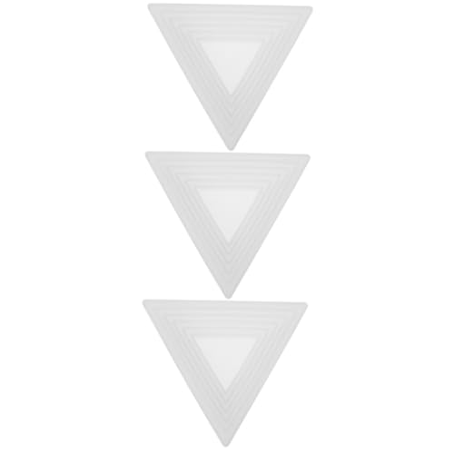 Gadpiparty 3 Stck. Silikonform am Stiel Herstellung Backen epoxidharz Gießform für Ablageschalen dreieckige Schalenform Kristall-Epoxy-Form Gießwerkzeug für Ablageschalen Kieselgel Weiß von Gadpiparty