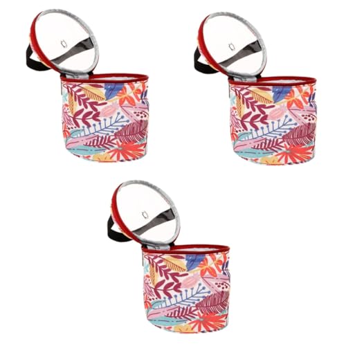 Gadpiparty 3 Stück Aufbewahrungstasche aus Wolle Garn Stricken Taschenorganisator klein Nähen Handwerk Strick-Organizer Stricktasche gehäkelter Rucksack-Organizer Oxford-Stoff von Gadpiparty