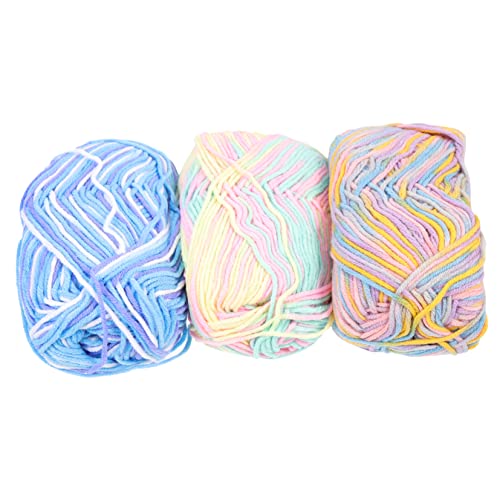 Gadpiparty 3 Stück Baumwolle Garn zum Stricken und Häkeln Mitteldickes Atmungsaktives Vielseitiges Häkelgarn für DIY Weiches Hautfreundliches Garn für Pullover Schals Dekorationen Gadpiparty 3 Stück Baumwolle Garn zum Stricken und Häkeln Mitteldickes Atmungsaktives Vielseitiges Häkelgarn für DIY Weiches Hautfreundliches Garn für Pullover Schals Dekorationen von Gadpiparty