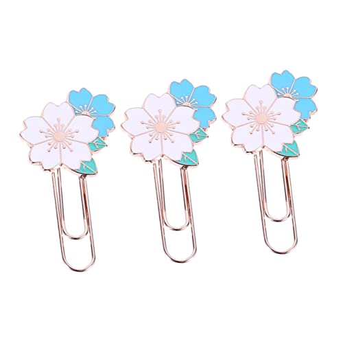 Gadpiparty 3 Stück Büroklammern Kreative Blumen Lesezeichen aus Hochwertigem für Schule Büro und Notizbücher für Organisation und Dekoration Gadpiparty 3 Stück Büroklammern Kreative Blumen Lesezeichen aus Hochwertigem für Schule Büro und Notizbücher für Organisation und Dekoration von Gadpiparty