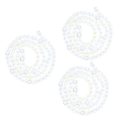 Gadpiparty 3 Stück Crafts Cube Beads Bunte Glitzer Glasperlen für Diy Schmuck und Armbänder Lose Quadratische Abstandsperlen für Kreative Bastelprojekte von Gadpiparty