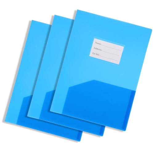 Gadpiparty 3 Stück Dokumentenmappe Transparente Fächermappe für Büro und Schule Wiederverwendbar mit Glatten Kanten zur Aufbewahrung und Sortierung Wichtiger Dokumente von Gadpiparty