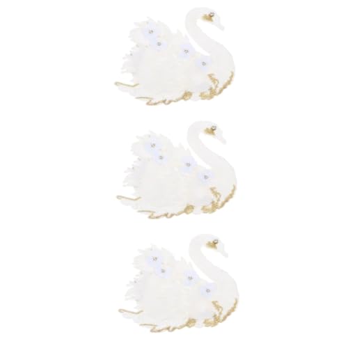 Gadpiparty 3 Stück Großer Weißer Schwan Stickerei Applikation Patch zum Aufnähen für Kleidung DIY Kissen Vorhänge Stoff Zubehör Gadpiparty 3 Stück Großer Weißer Schwan Stickerei Applikation Patch zum Aufnähen für Kleidung DIY Kissen Vorhänge Stoff Zubehör von Gadpiparty