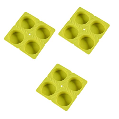 Gadpiparty 3 Stück Handgefertigte Silikon Seifenform Rundes Hitzebeständig Vielseitig für Diy Seifenherstellung Zufällige Farbwahl für Bastelprojekte Zufällige Farbe von Gadpiparty