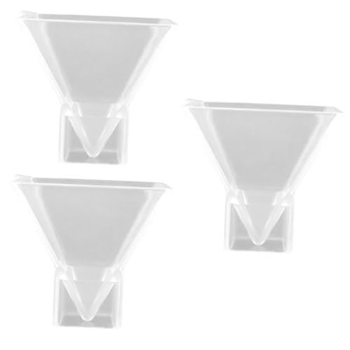 Gadpiparty 3 Stück Hochtransparente Silikon Pyramidenform für DIY Epoxidharz Gießform Robustes Silikon für Desktop Dekorationen Schmuck und Bastelprojekte mit Getrockneten Blumen und von Gadpiparty