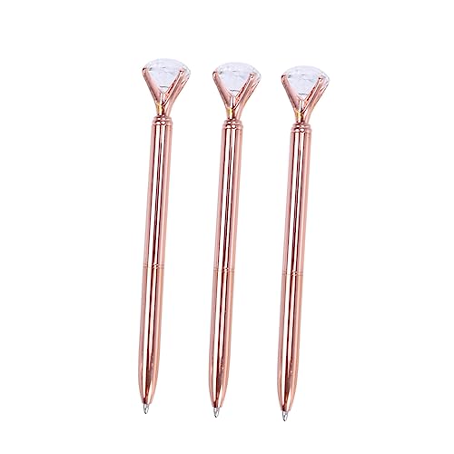 Gadpiparty 3 Stück Kugelschreiber mit Großem Diamant Metall Kristallstift Roségold für Büro und Schule Glattes Schreiben Stilvolles für Besondere Anlässe Gadpiparty 3 Stück Kugelschreiber mit Großem Diamant Metall Kristallstift Roségold für Büro und Schule Glattes Schreiben Stilvolles für Besondere Anlässe von Gadpiparty